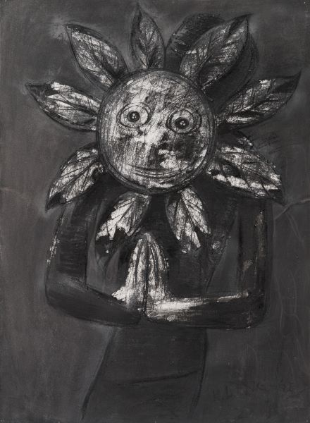Sunflower, 2006, Acrylic Ink on canvas, 100x71cm